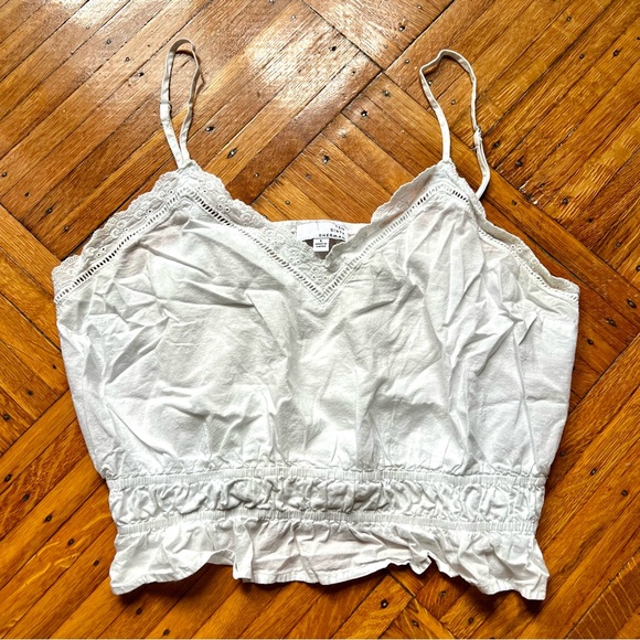 TEN SIXTY SHERMAN White Crop Tank - Picture 1 of 3